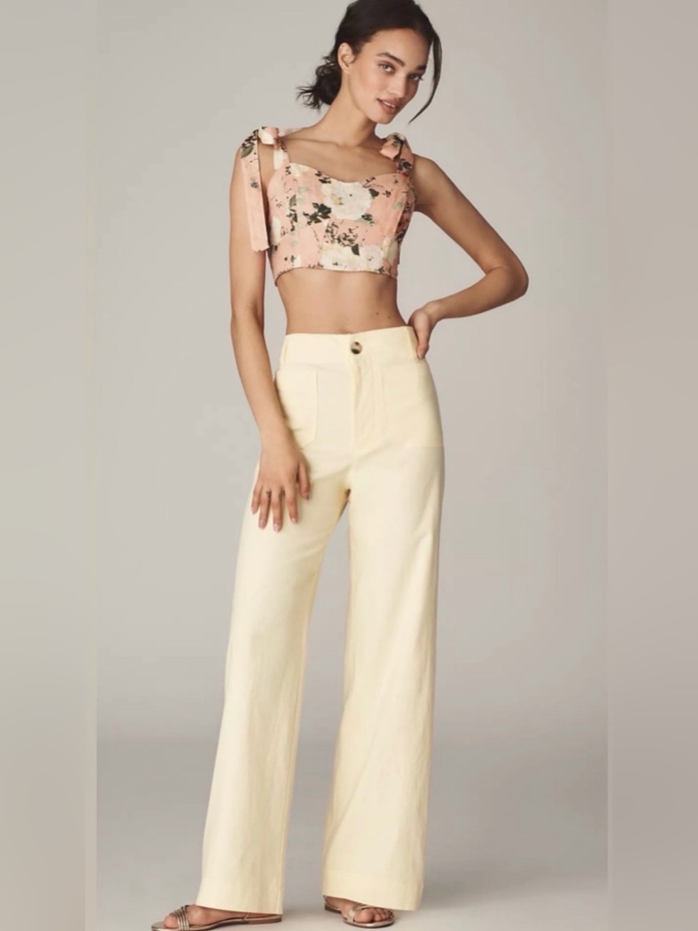 Maeve Colette Wide Leg Pants